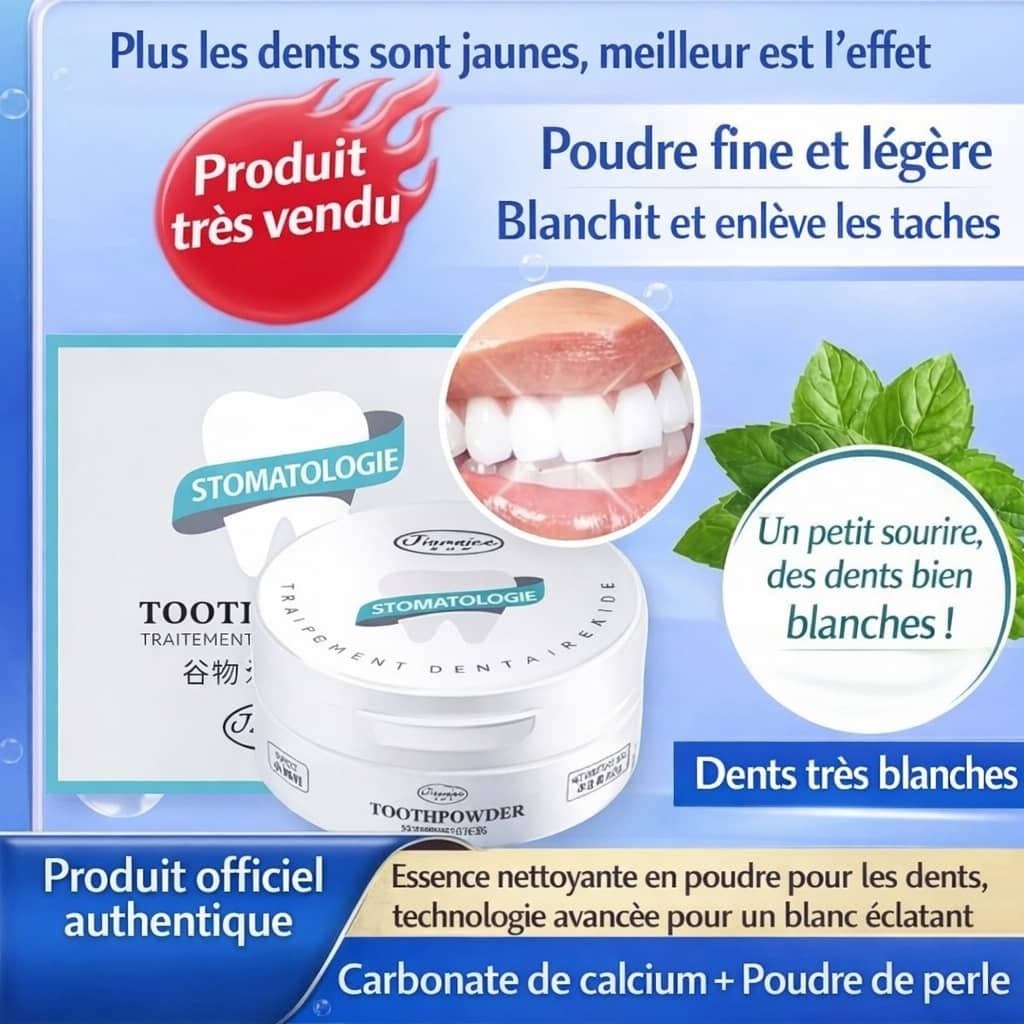 Poudre dentaire blanchissante — 1/3
