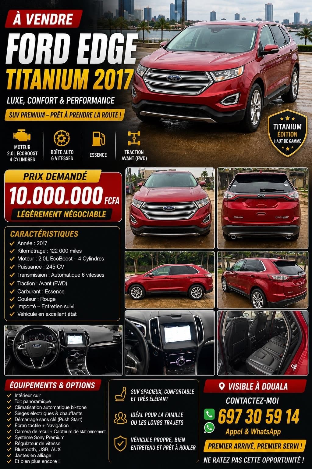 2017 Ford Edge Titanium Ecoboost — 1/10