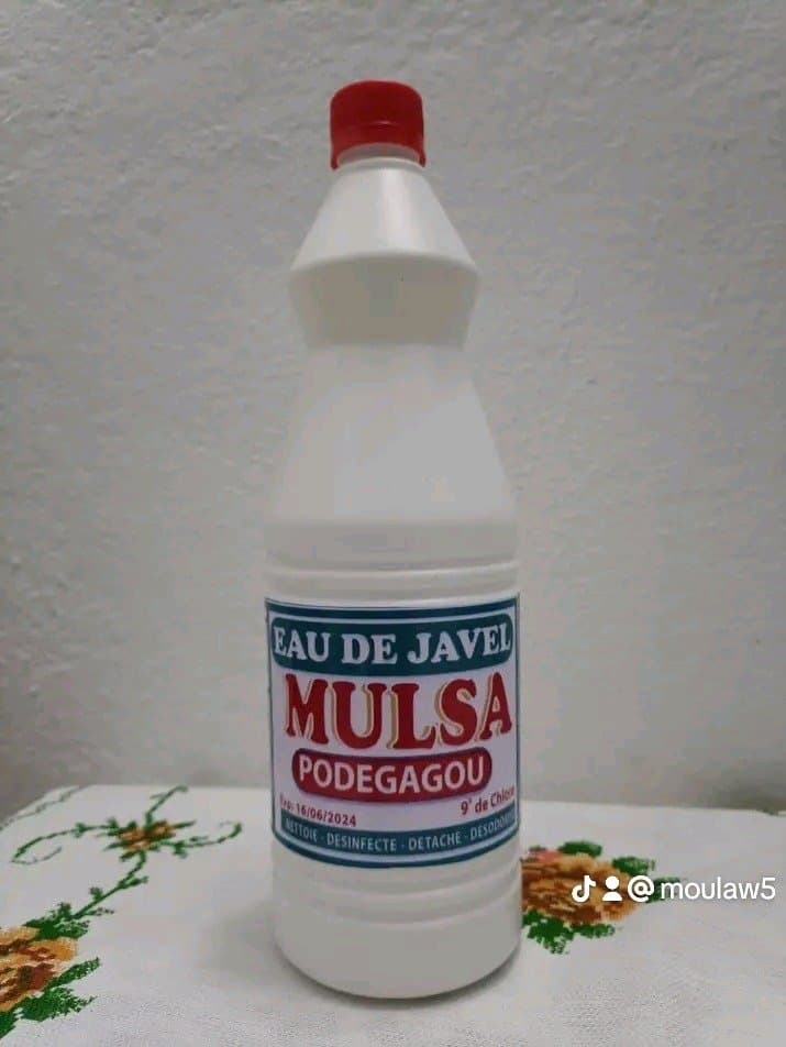 1 litre eau de javel MULSA a 500 FCFA promo +livraison — 1/2