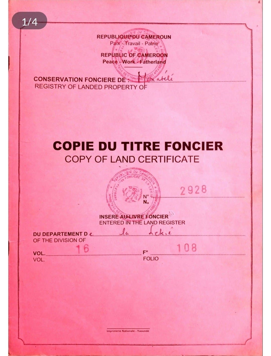 Terrain à vendre 5ha — 1/2