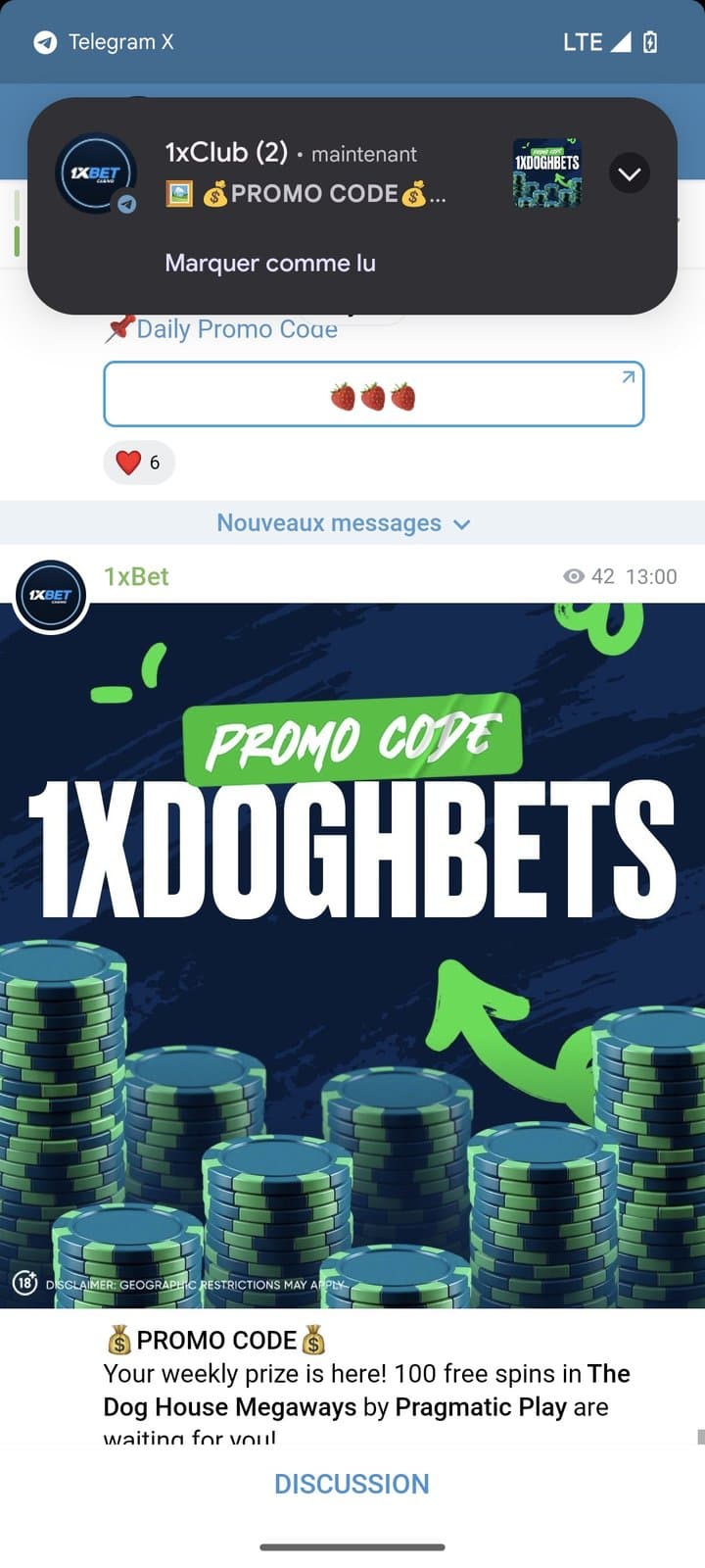 1xbet promo code — 1/1