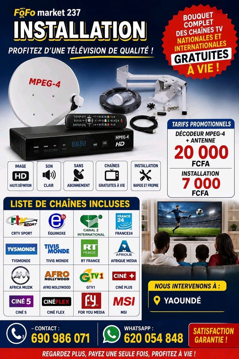 Vente et installation décodeurs des chaînes TV gratuites — 1/1