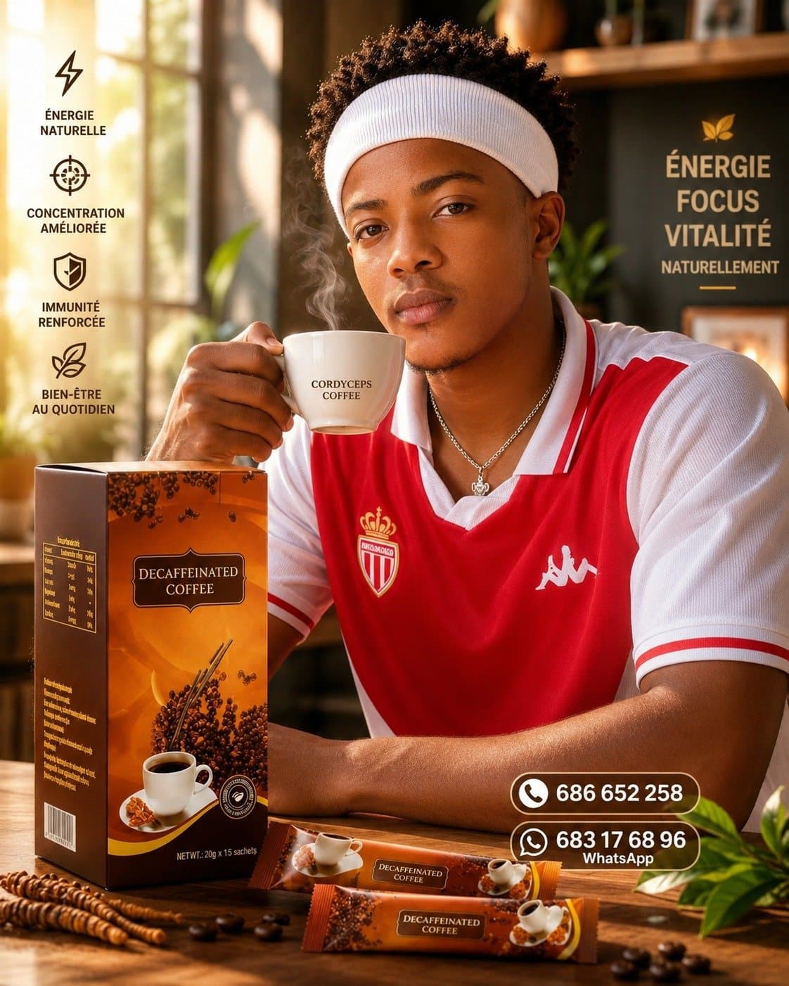 Café cordycep militaris de longrich — 1/1