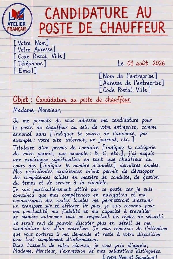Chauffeur catégorie B — 1/1